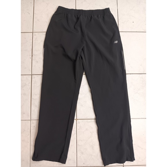 New Balance Women's Running Pants Black Athletic Workout Joggers Size Large Zip - Picture 1 of 12